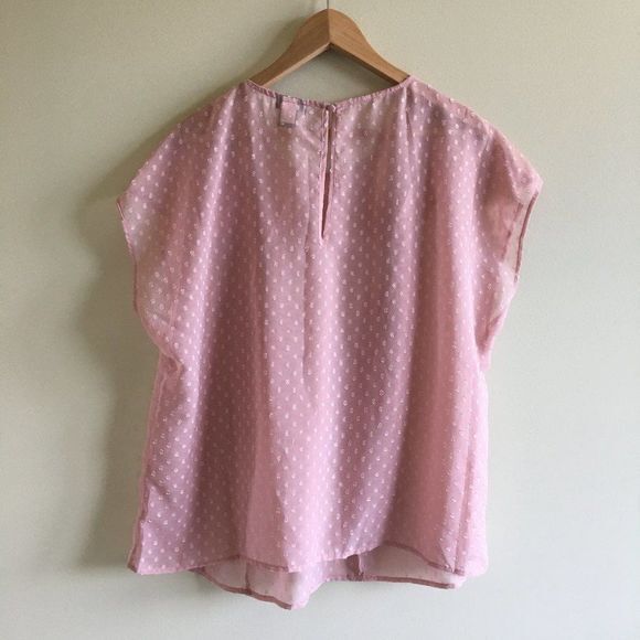 Torrid Swiss Dot Ruffle Front Chiffon Blouse Top - Picture 6 of 7